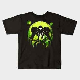 Galactic Bounty Hunter silhouette Kids T-Shirt